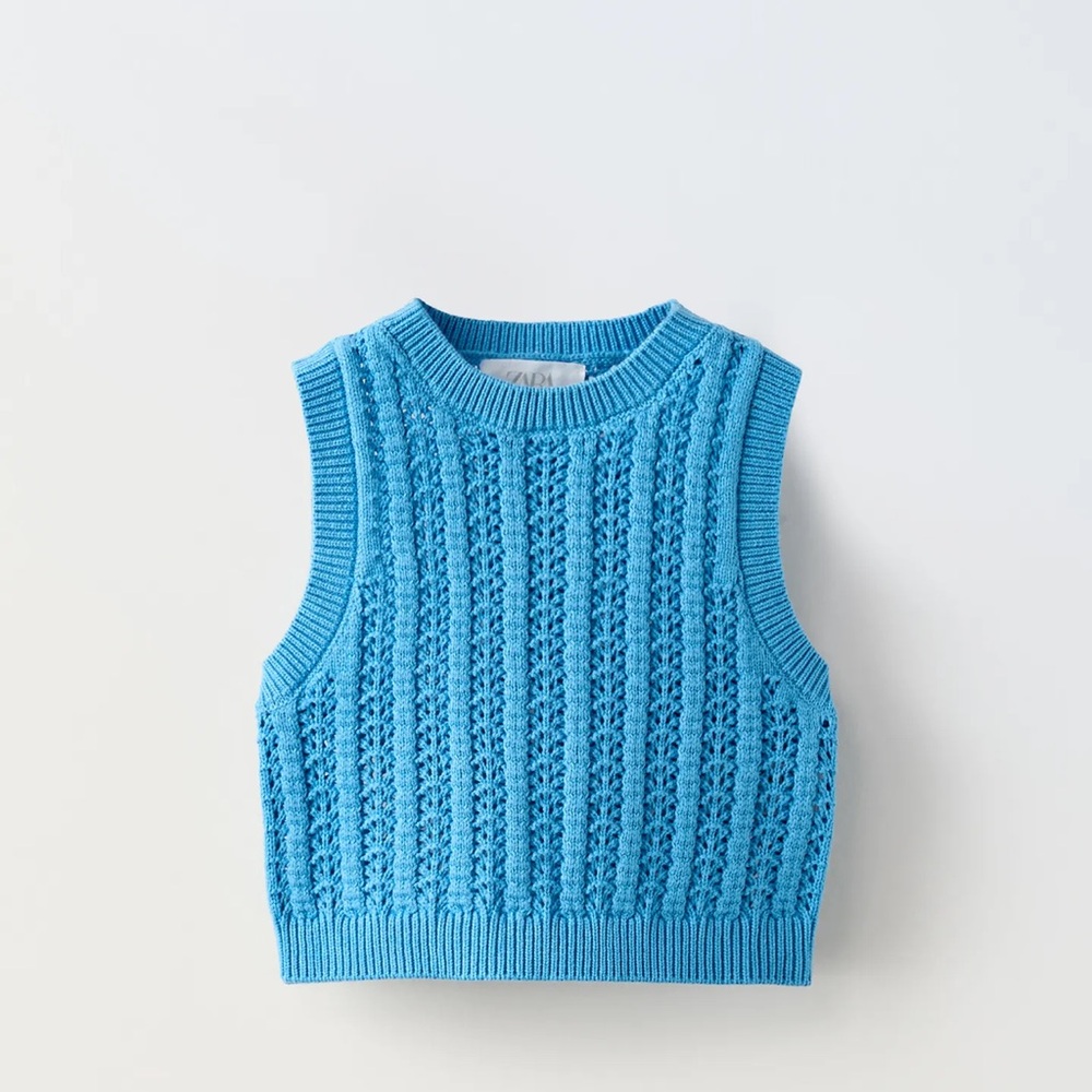 Zara Blue Kids Tank Top